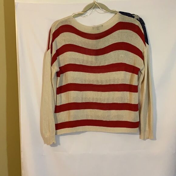 Paper Moon Small stars and stripes cropped pullover sweater - Picture 2 of 7